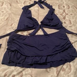 Bikini with skirted bottom